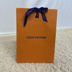 Louis Vuitton Orange Black Logo Shopping‎ Bag